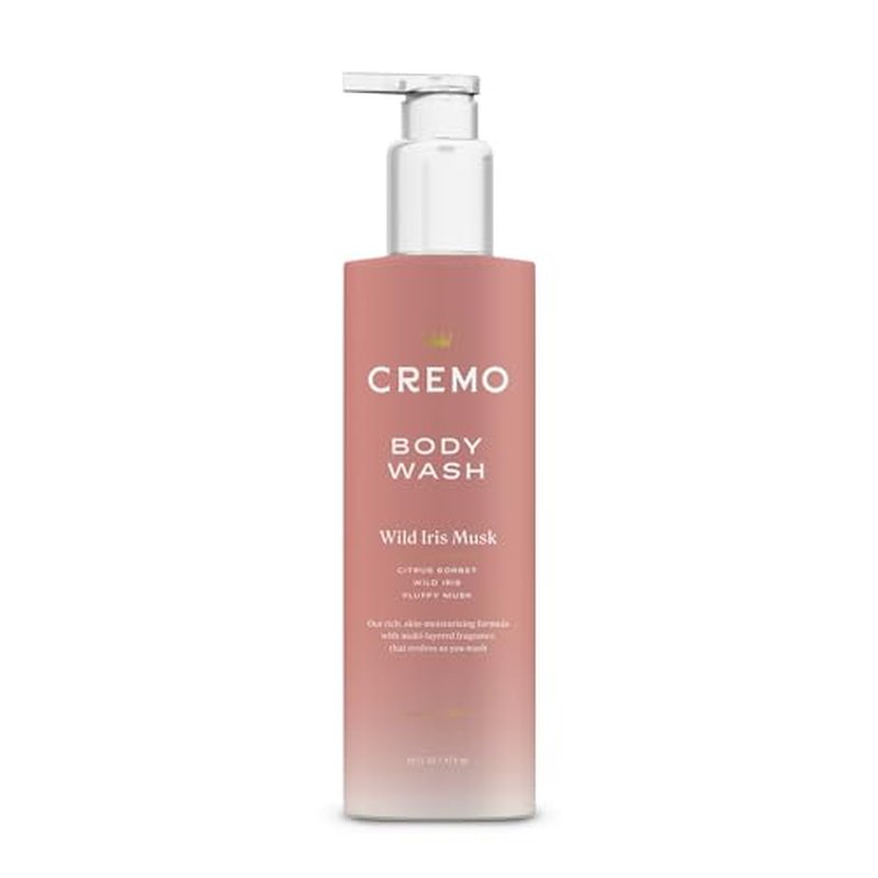 Cremo Women's Body Wash Bundle with White Jasmine Amber 16 Fl Oz and Wild Iris Musk 16 Fl Oz
