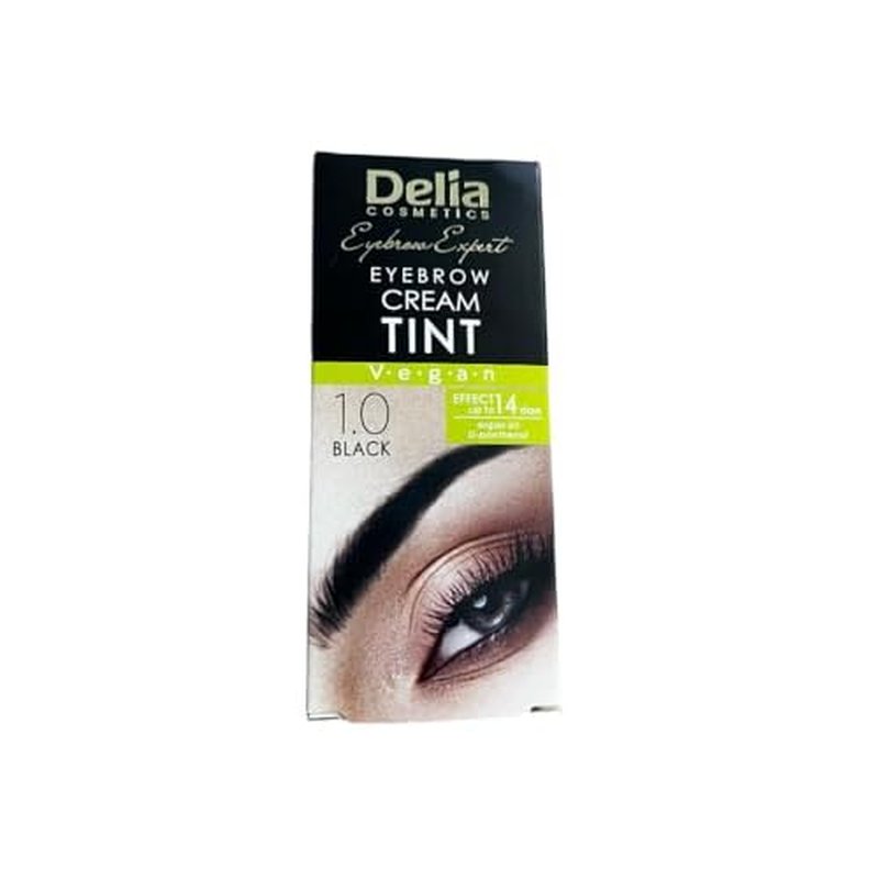 DELIA HENNA/COLOR CREAM EYEBROW PROFESSIONAL TINT KIT SET Black
