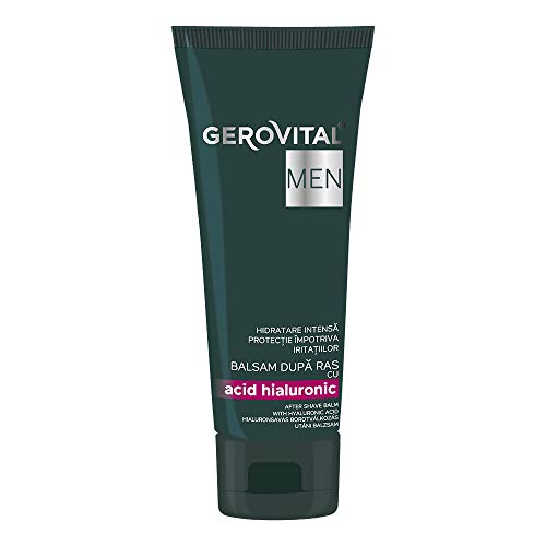 Gerovital MEN - After Shave Balm with Hyaluronic Acid | Moisturizing and Repairing Effect, 100 mililiters