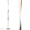 Brightech Helix LED Floor Lamp - 48" Tall Dimmable Standing Lamp in Warm White Silver Frame