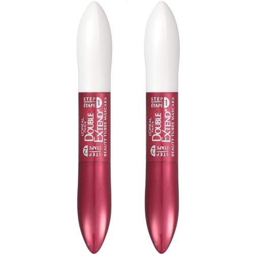 Lengthening Tubing Mascara - Black, 0.33 Fl Oz, Pack of 2 - Smudgeproof & Waterproof