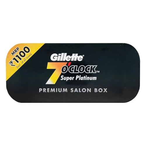 100 Pack Double Edge Safety Razor Blades - Premium Platinum Coated