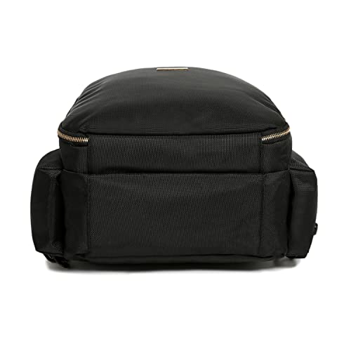 Travel Bag for Clippers and Supplies Large Case Organizer for Barbers Large Portable Backpack Bag for Hairstylists Tools (BLACK WITH USB)