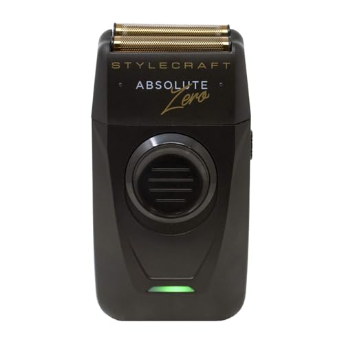 StyleCraft Absolute Zero Foil Shaver Gold & Black Echo Cutters for Men