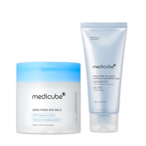Medicube Zero Pore Cleanser & Exfoliating Pad Duo for Clear Skin