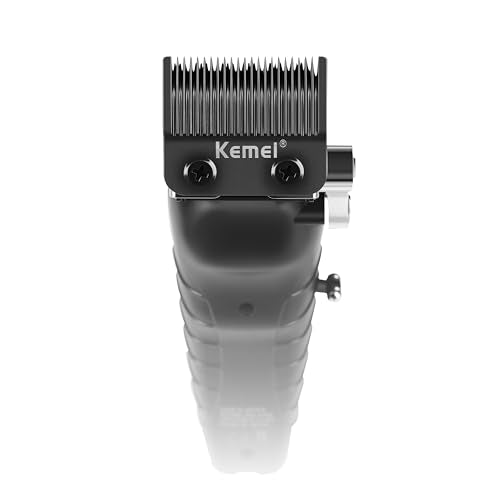KEMEI 2290 Black Hair & Beard Clipper with T-Blades, LCD Display, 180-Minute Cordless Trimmer