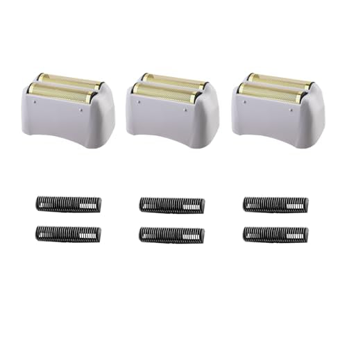 Sacumea Golden Replacement Foil Pack for Andis TS-1 TS-2 Shaver - 3 Pack