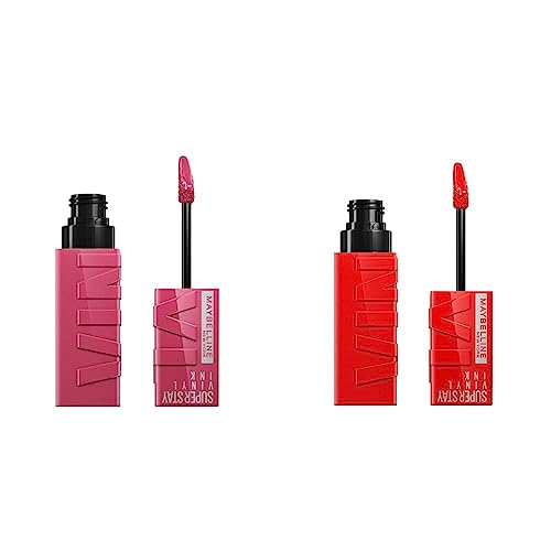 Longwear Liquid Lipstick Bundle - Red & Nude Vinyl Lip Color Set