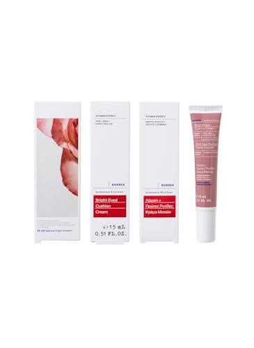 Korres Wild Rose Eye Cream for Dark Circles & Puffiness – Hydrating, Youthful Glow