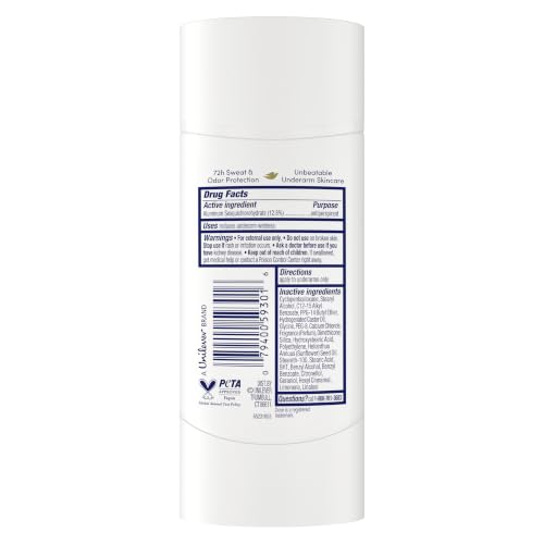Dove Invisible Antiperspirant Deodorant Clear Finish 2.6 oz Pack of 4