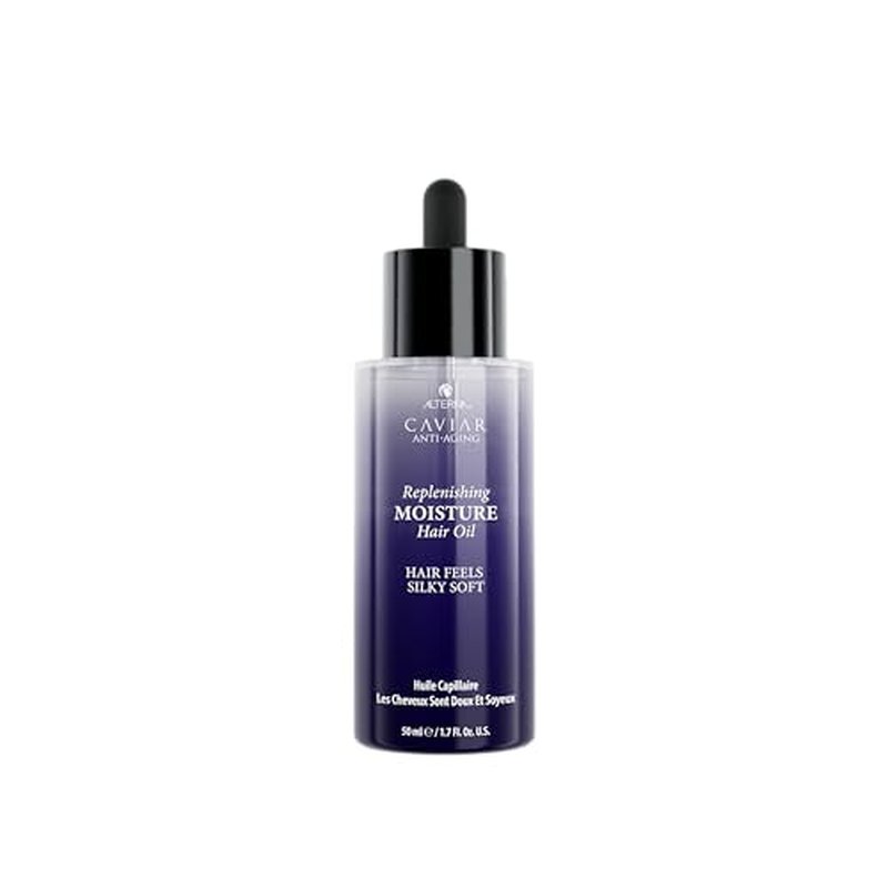 Alterna Haircare CAVIAR Anti-Aging Replenishing Moisture Hair Oil 1.7 oz | Lightweight, Revives and Nourishes Hair | Increased Shine and Softness | Heat Protectant and Frizz Control