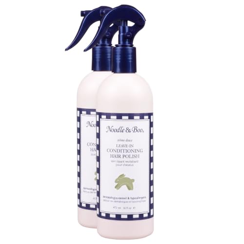 Noodle & Boo Baby Hair Detangler - Moisturizing Leave-In Conditioner 16oz Pack of 2