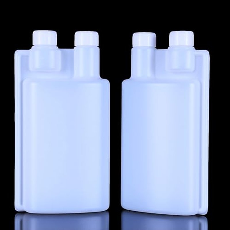 2 Pack Standard Squeeze Shot Bottle - HDPE Plastic Flask for Liquor, Portable Dispenser with Free Funnel (32OZ(1000ml) & 1.2OZ(30ml))