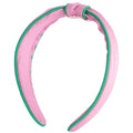 Lilly Pulitzer Pink & Green Knotted Headband for Women - Colorful Hair Accessory