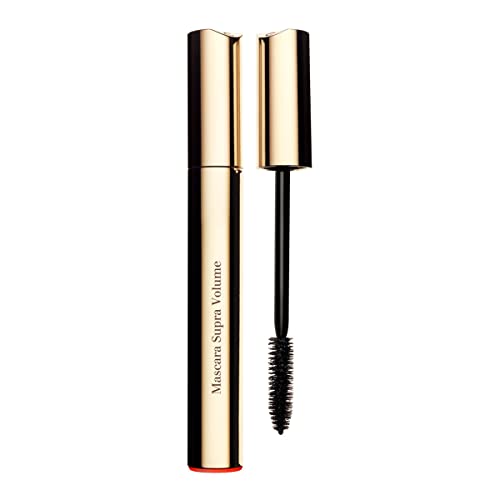 Clarins Supra Volume Mascara Intense Black 0.2 Fl Oz - Double Volume Effect, Clump-Free & Long-Wearing