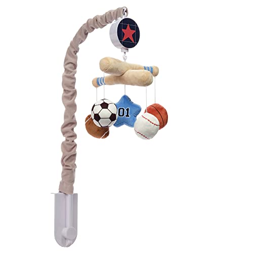 Baby Sports Musical Crib Mobile with Nursery Songs - Gray
