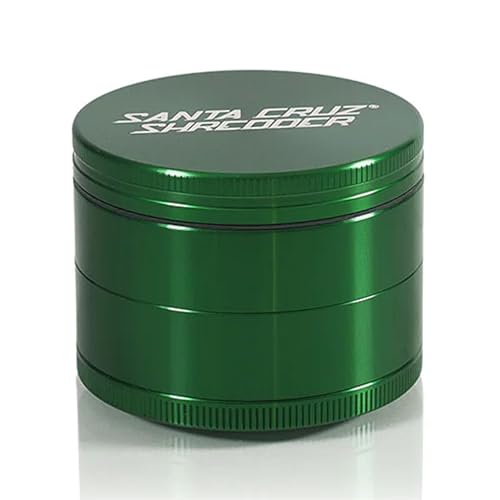 Large Green Herb and Spice Grinder - Made in USA, Fluffy Grind, Durable Aluminum