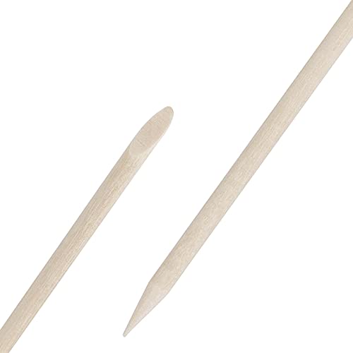 2000 Pack Orange Wooden Cuticle Sticks for Manicure & Pedicure - Double Sided Nail Care Tool