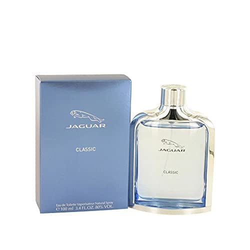 Jaguar Classic Blue Men Eau De Toilette Spray 3.4 Fl Oz Pack of 2 - Romantic Fragrance