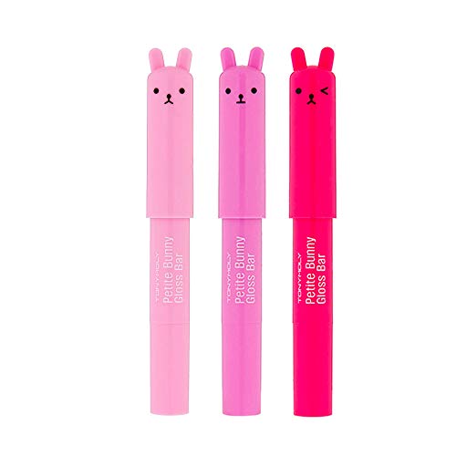 Petit Bunny Lip Gloss Set - 3 Color Variations of Tinted Korean Lip Crayons