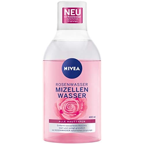 NIVEA MicellAIR Rose Touch Two-Phase Micellar Cleansing Water 400 ml ? Gentle Daily Makeup Remover & Face Cleanser with Rose Water, Hydrates and Refreshes Skin for All Skin Types