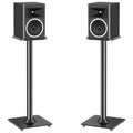 MOUNTUP Universal Speaker Stands Pair for Surround Sound Home Theater, 31" Height Floor Speaker Stands Max 22LBS, Bookshelf Studio Satellite Speakers Fit Klipsch Polk Yamaha, Non Slip Pad Easy Install