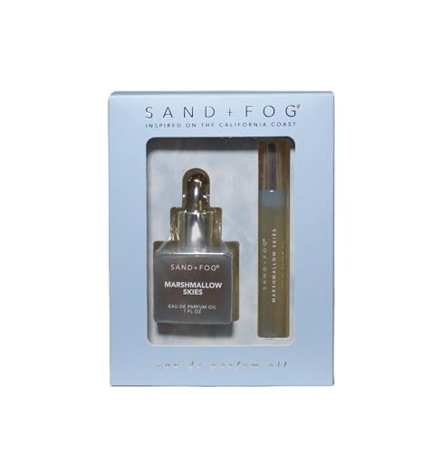 Sand + Fog Marshmallow Skies Eau de Parfum Oil Set with Dropper & Roller, 1.33 fl oz