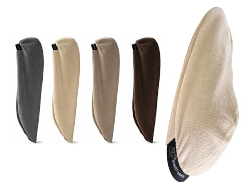 Microfiber Hair Towel Wrap for Women - Natural Taupe, Medium - Quick Dry & Anti-Frizz