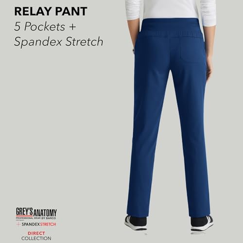BARCO Grey's Anatomy Spandex Stretch Direct - Relay Scrub Pant for Women, Tapered Women's Scrub Pant