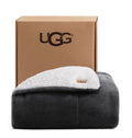 Reversible 50x70 Inch Charcoal Grey Throw Blanket - Soft & Plush Fleece, Gift Ready