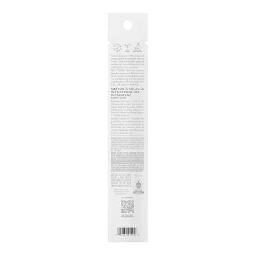 e.l.f. Instant Lift Waterproof Brow Pencil, Long-Lasting Eyebrow Pencil For Grooming & Shaping Brows, Vegan & Cruelty-free, Deep Brown (Pack of 2)
