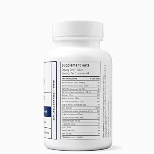 Multivitamin for Hair, Skin & Nails - 60 Count Elon Matrix 5000 Pack of 2