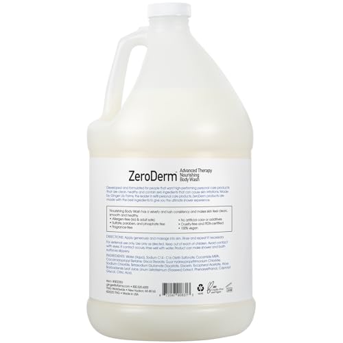 Ginger Lily Farms ZeroDerm Body Wash 128oz Fragrance Free – Advanced Therapy