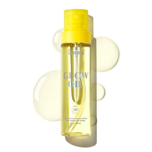 Supergoop! Glow Oil - 5 fl oz - SPF 50 PA++++ Vitamin E Body Oil + Broad Spectrum Sunscreen Protection - With Marigold, Meadowfoam & Grape Seed Extracts | PA++++, With Marigold, Meadowfoam, Grape Seed Extracts