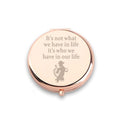 WUSUANED Cartoon Tigger Pocket Mirror It¡¯s Not What We Have in Life It¡¯s Who We Have in Our Life Jewelry Cartoon Movie Fans Gifts Tigger Lover Gift (Tigger Mirror 2)