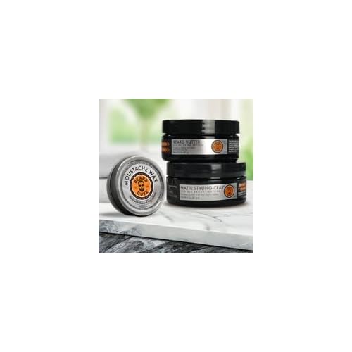 Beard Guyz Matte Styling Clay ? Strong?Hold for Beard & Hair ? Natural Texture & Matte Finish Styling Clay for Men¡¯s Grooming, 3 oz