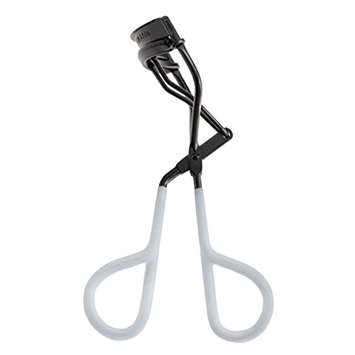 Tweezerman Great Grip Eyelash Curler - Onyx Grip, All Eye Shapes, Includes 3 Replacement Pads