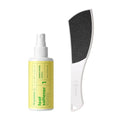 F3 Systems S-Line Pedicure Set with Foot File & Foot Spray - Callus Remover, Cracked Heel Treatment, Ergonomic Design, Double-Sided Foot Tool