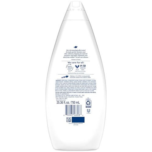 Dove Body Wash, Fresh Care, Value-Size 4-Pack ? Soothing Moisturizing Cleanser for Soft Skin, 25.36 Oz Ea