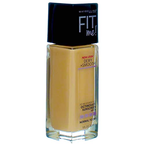 Maybelline New York Fit Me! Foundation, Buff Beige [130] 1 oz (Pack of 2)