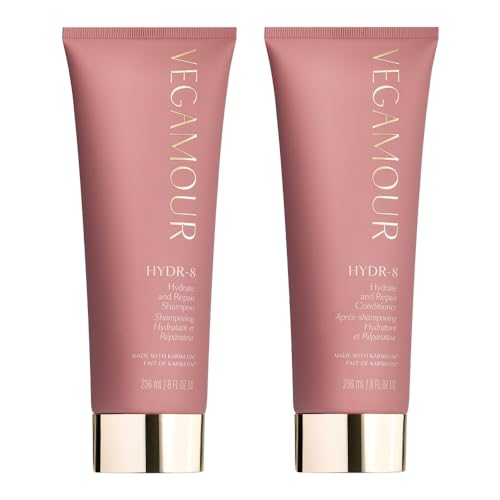 VEGAMOUR Hydr-8 Hydrate & Repair Shampoo & Conditioner Set for Dry Damaged Hair