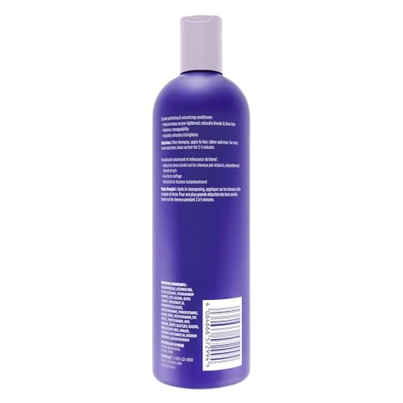 Clairol Professional Shimmer Lights Purple Conditioner | Neutralizes Brass & Yellow Tones | For Blonde, Silver, Gray & Highlighted Hair