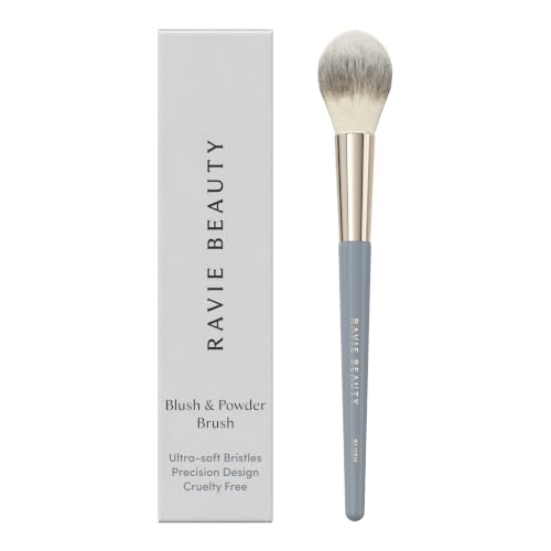 Ravie Beauty Blush & Powder Makeup Brush - Ultra-Soft Synthetic Bristles