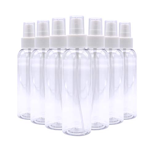 TRENDBOX 4oz Travel Size Spray Bottles, 48Pack Fine Mist Small Empty Plastic Spray Bottle, Leak Proof BPA-Free Travel Essentials Cosmetic Containers