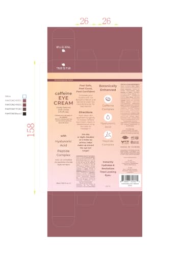 Tree To Tub Fragrance-Free Caffeine Eye Cream for Puffiness & Tired Eyes 0.5 Fl Oz