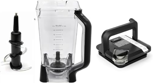 Ninja Blender Replacement Pitcher Lid and Blade Set for NJ600 NJ602 BL610 BL700 - New Model