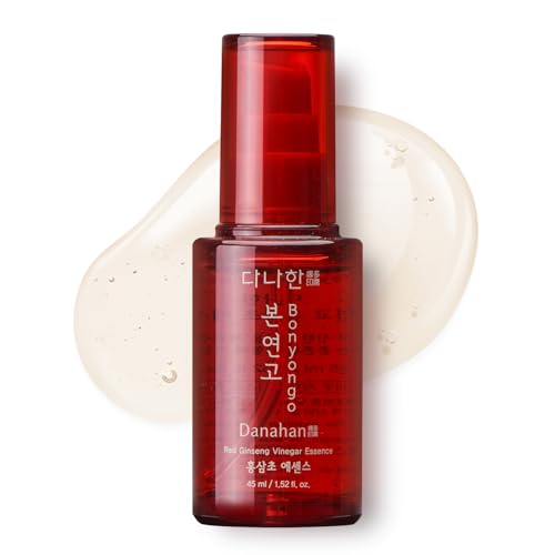 Bonyongo 6-Year Red Ginseng Vinegar Essence ? Bouncy Concentrated Serum, Non-Sticky ? pH Balancing Hydration & Glow, 8-Herb Complex, Revitalizing & Intensive for All Skin Types 1.5 fl.oz