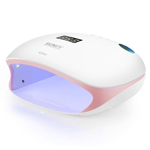 SUNUV Sun4s Pink UV & LED Gel Nail Lamp with LCD Display, 36 LEDs