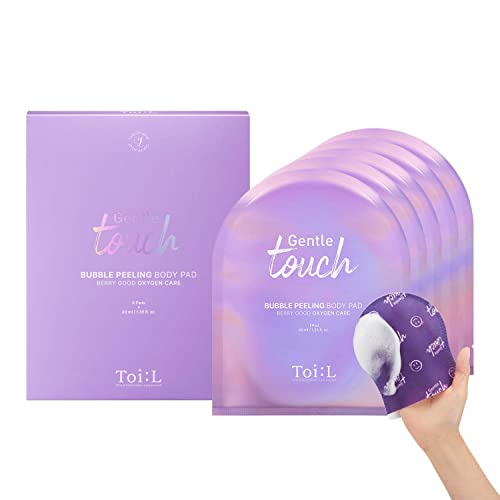 Gentle Touch Bubble Peeling Body Pad Set - Exfoliating Mitts for Body, 5 Pads
