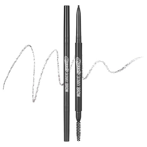 PERIPERA Speedy Skinny Brow (01 Gray Brown),1.5mm Precise Eyebrow Pencil, Dual-Sided Fine Tip Shades, Define Fills Brow Make up, K Beauty, Korean Make-up
